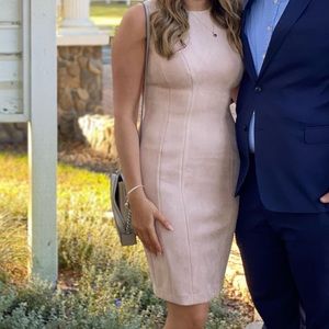 Calvin Klein Suede Scuba Dress